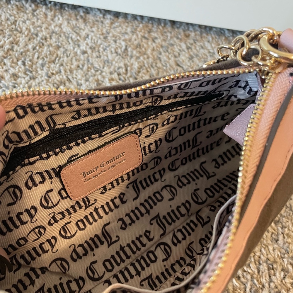 Juicy Couture Heritage Shoulder Bag Pink and Brown (Chocolate/Dusty Blush) - Picture 5 of 5